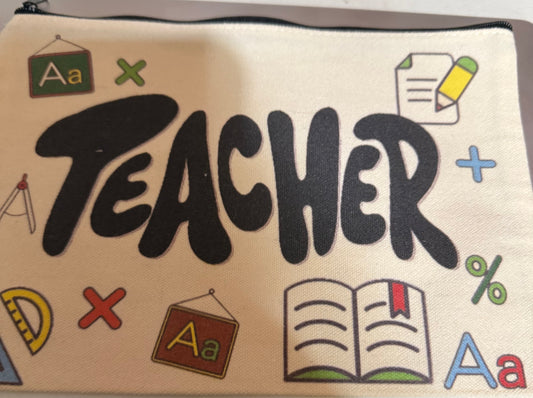 TEACHER ZIPPER POUCH
