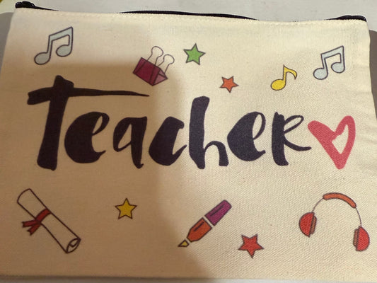 TEACHER ZIPPER POUCH